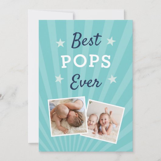 Beste Poppen ooit | Foto Vaderdag Kaart (Voorkant)