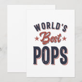 Beste Poppen ter wereld | vader opa Gift Bedankkaart (Voorkant / Achterkant)