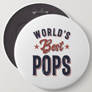 Beste Poppen ter wereld vader opa Gift Ronde Button 6,0 Cm