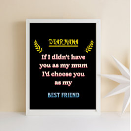 Beste poster van de mammmuur