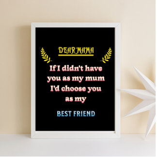 Beste poster van de mammmuur