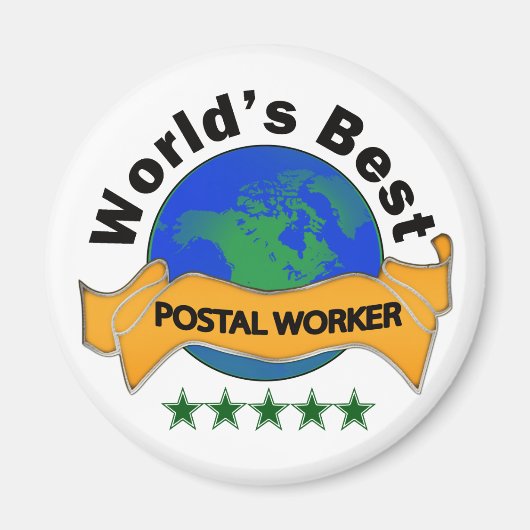 Beste postwerker ter wereld magneet (Voorkant)