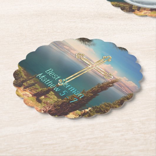 Beste preek kartonnen onderzetters (Gekanteld)