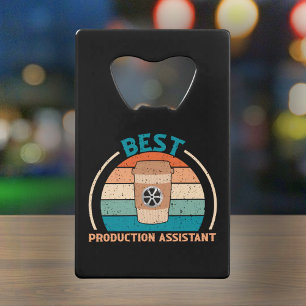 Beste Productie Assistent - Film Crew Gift Kredietkaart Flessenopener