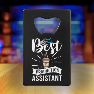 Beste Productie Assistent - Film Crew Gift Kredietkaart Flessenopener