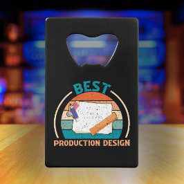 Beste Productie Ontwerp Retro - Film Crew Gift Kredietkaart Flessenopener