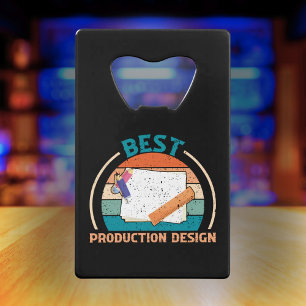 Beste Productie Ontwerp Retro - Film Crew Gift Kredietkaart Flessenopener