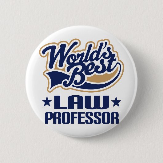 Beste professor in de wereld ronde button 5,7 cm (Voorkant)