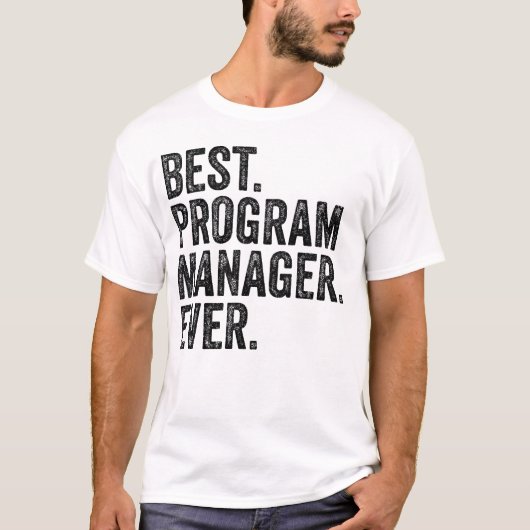 Beste programmabeheer ooit t-shirt (Voorkant)