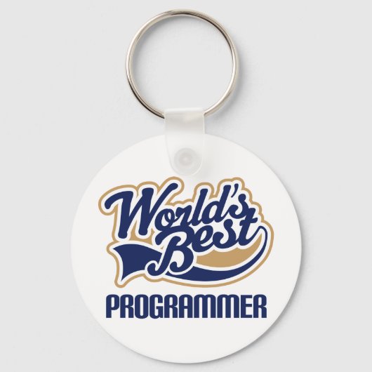 Beste programmeur van werelden sleutelhanger (Voorkant)