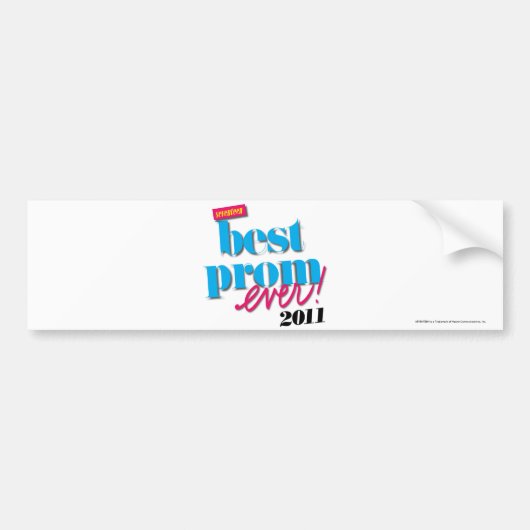 Beste Prom-server - Aqua Bumpersticker (Voorkant)