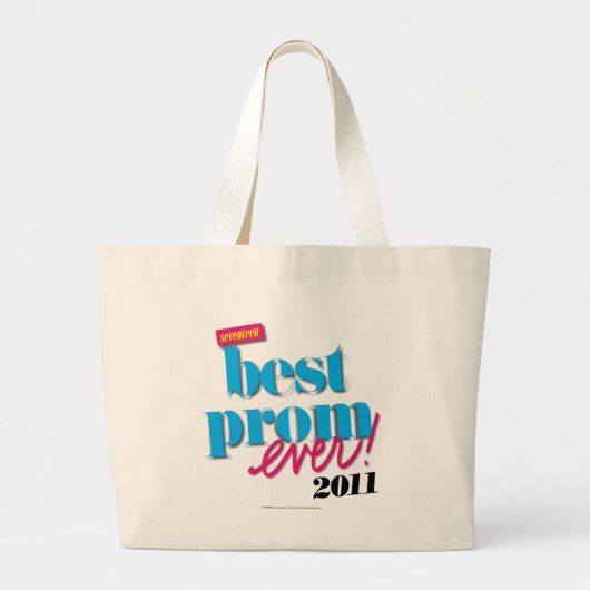 Beste Prom-server - Aqua Grote Tote Bag (Voorkant)