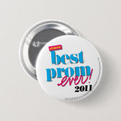 Beste Prom-server - Aqua Ronde Button 5,7 Cm (Voorkant /achterkant)