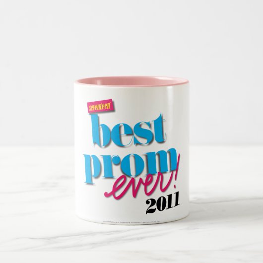 Beste Prom-server - Aqua Tweekleurige Koffiemok (Center)