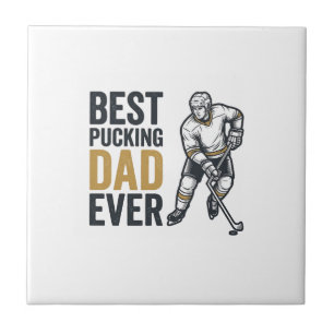 Beste Puckende Vader Ooit Hockey Vader T-shirt Ont Tegeltje