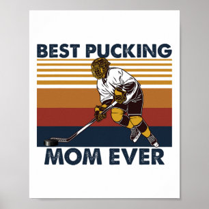 Beste Pucking Moeder Ooit Funny Hockey Moeder Spre Poster