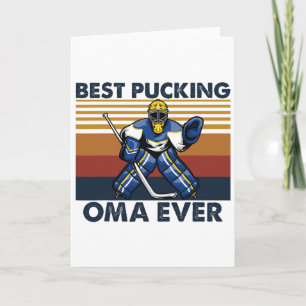 Beste Pucking Oma Ooit Grappige Hockey Oma Spreuk Kaart