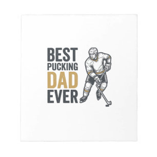 Beste Pucking Papa Ooit Hockey Papa T-shirt Ontwer Notitieblok
