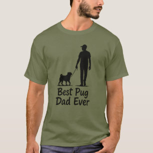 Beste Pug Dad Ooit T-shirt - Funny Pug Lover Gift