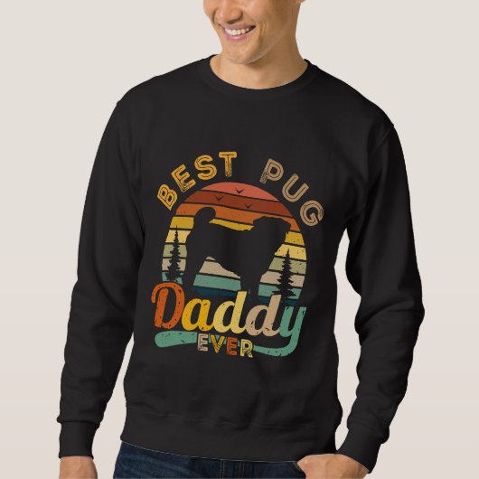 Beste Pug Daddy Ever Retro  Classic T-shirt (Voorkant)