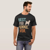 Beste Pug Nonnie ooit Hondenliefhebber Oma Funny R T-shirt (Voorkant volledig)