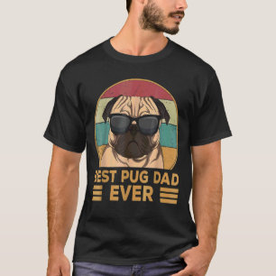 Beste pug-pap ooit pug-hond voor mannen en jongens t-shirt