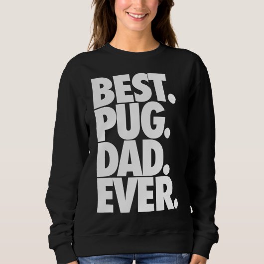 Beste Pug Papa Ooit - Dog Pug Father Gift Classic  Trui (Voorkant)