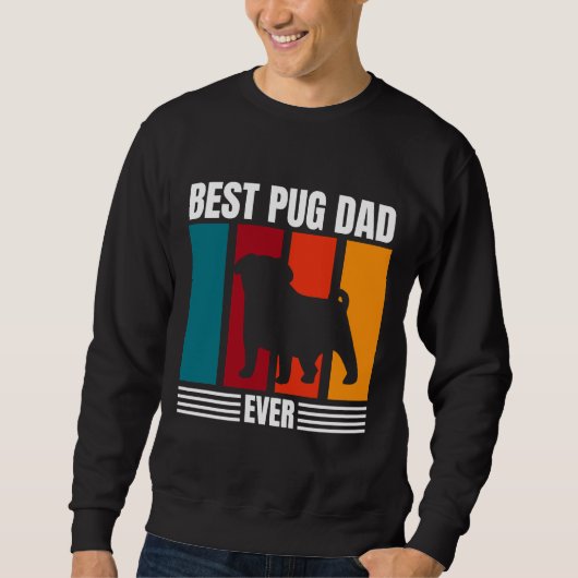 Beste Pug Papa Ooit Klassiek T-shirt 536 (Voorkant)