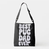 Beste pug vader ooit Canvas tas (Achterkant)