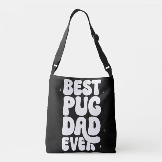 Beste pug vader ooit Canvas tas (Achterkant)