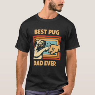 Beste Pug Vader Ooit Pug Eigenaar Pug Liefhebber V T-shirt