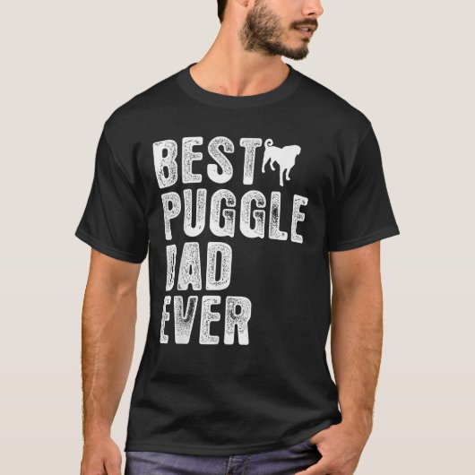 Beste PUGGLE PAPA ooit T-shirt (Voorkant)
