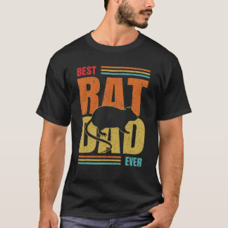 Beste Rat Papa Ooit Pet Rat Knaagdier Dierenvriend T-shirt