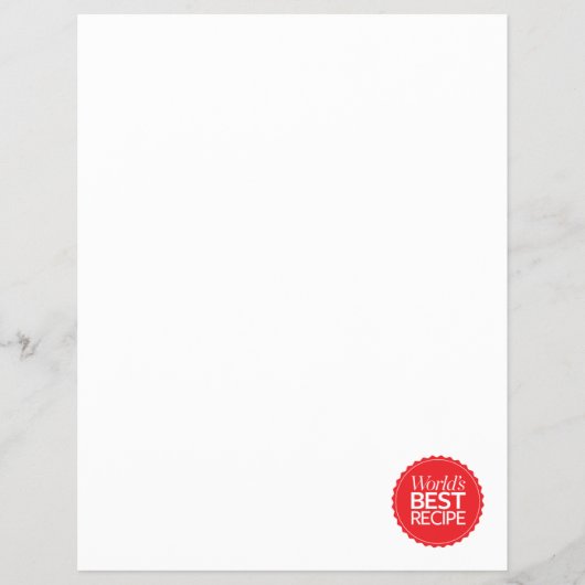 Beste Recept ter Wereld Flyer (Voorkant)