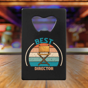 Beste Regisseur Retro - Filmmaker Gift Kredietkaart Flessenopener