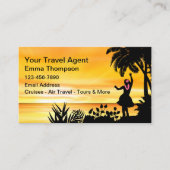 Beste reisagent Business Card-sjabloon Visitekaartje (Voorkant)