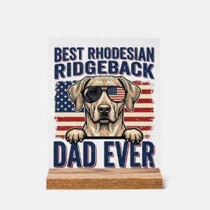 Beste Rhodesian Ridgeback Vader Ooit Vintage Hond Acryl Bord