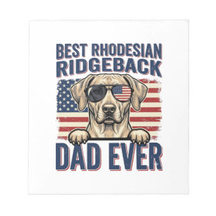 Beste Rhodesian Ridgeback Vader Ooit Vintage Hond  Notitieblok