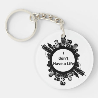 Beste ronde cadeau sleutelhanger
