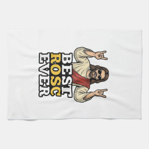 Beste Rosc Ooit Vintage Rock Hand Religieus Shirt_ Theedoek