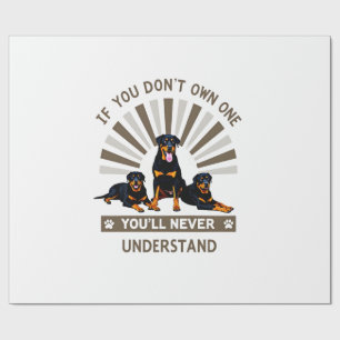 Beste Rottweiler Kunst Voor Mannen Vrouwen Kindere Cadeaupapier