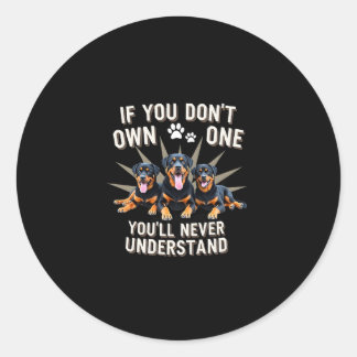 Beste Rottweiler Kunst Voor Mannen Vrouwen Kindere Ronde Sticker