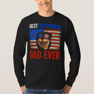 Beste rottweiler vader ooit Amerikaanse vlagvaders T-shirt