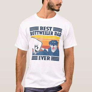 Beste Rottweiler-vader ooit Funny Dog Liefhebber V T-shirt