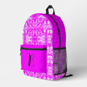 Beste Roze Roze Kleur - Esthetisch Met Monogram Bedrukte Rugzak