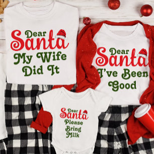 Beste Santa Custom Grappige Kerstmis Familie Groep T-shirt