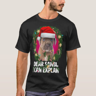 Beste Santa Cute Cane Corso Puppy - Naughty voor C T-shirt