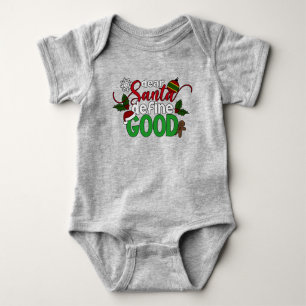Beste Santa Define Goede Kerstmis Baby Bodysuit
