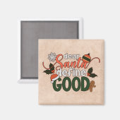 Beste Santa Define Goede Kerstmis | Magneet (Voorkant / Achterkant)