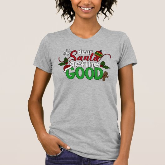 Beste Santa Define Goede Kerstmis | SHIRT (Voorkant)